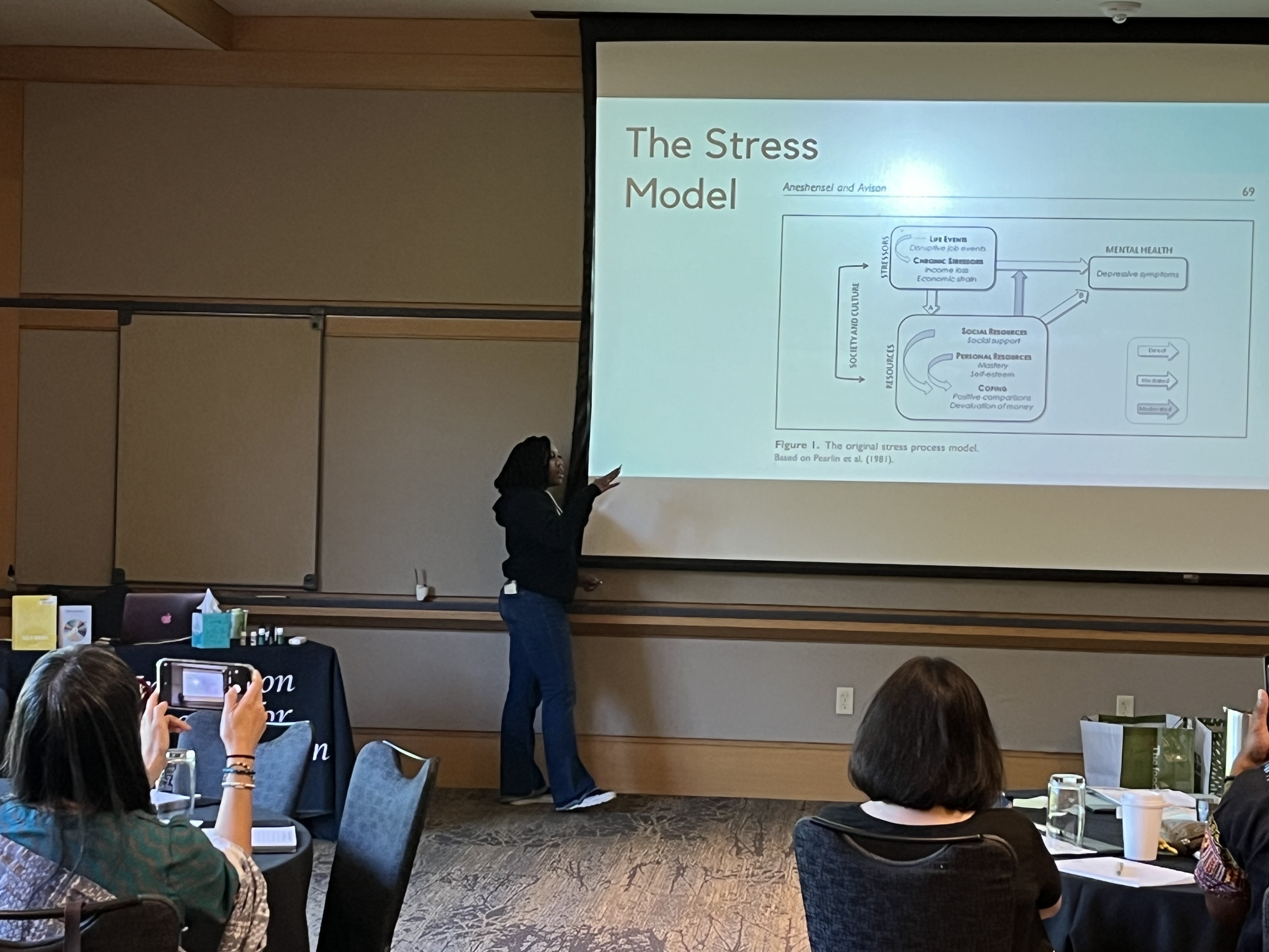 E presenting at FOC Mentoring Program April 2025